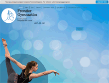 Tablet Screenshot of frontiergymnastics.com
